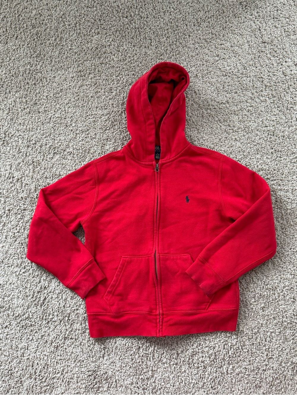 Polo by Ralph Lauren Bright Red Zip Hoodie